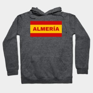 Almería City in Spanish Flag Colors Hoodie